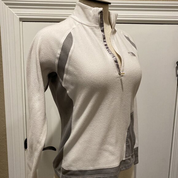 The North Face Flight Series Womens White/Gray 1/2 Zip Pullover Small - Picture 12 of 15